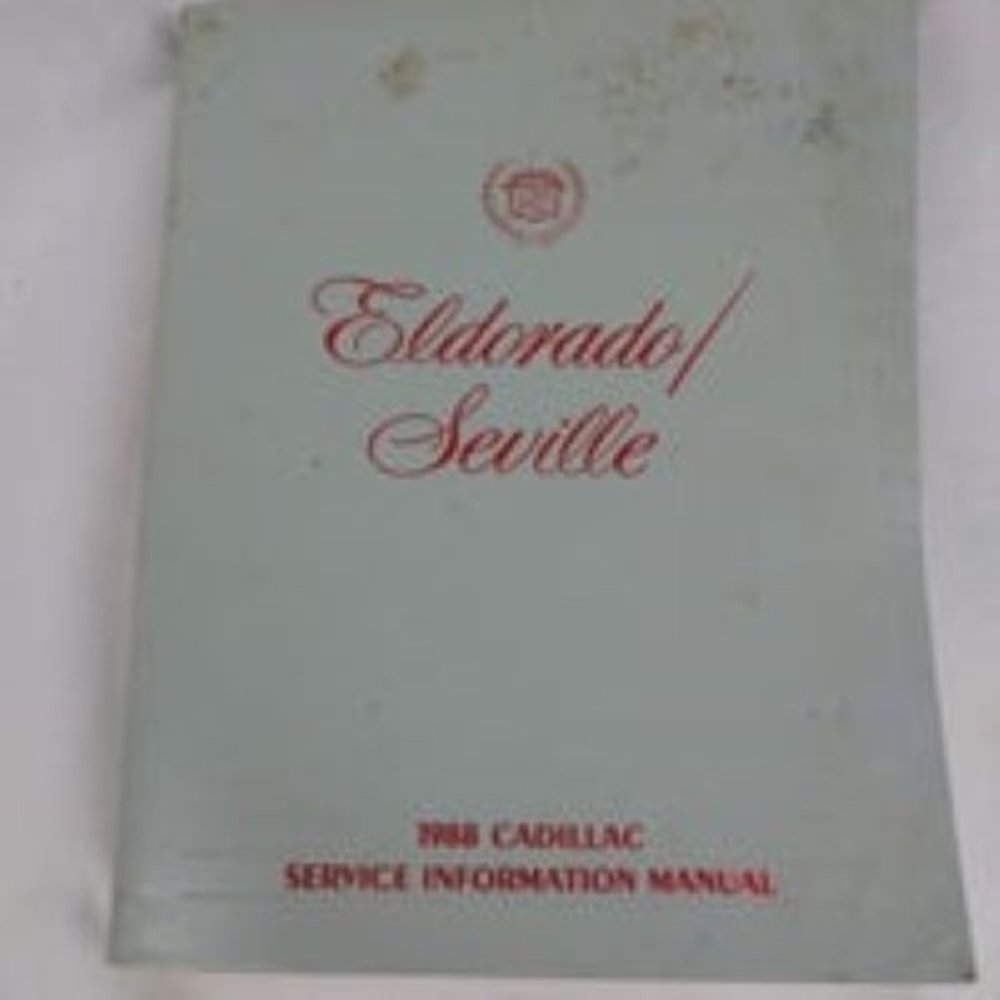1988 Cadillac Eldorado/Seville Service Manual